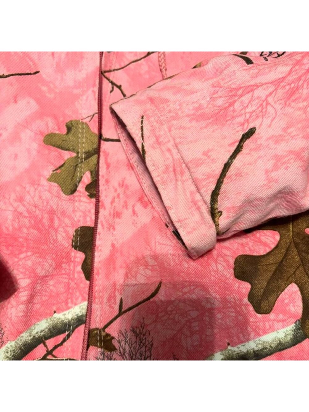 Women's Berne® Outdoor XL Pink Realtree AP Camo Sherpa Lined Insulated Hooded Ja - Picture 6 of 8